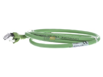 View on the right CommScope/AMP Netconn TN-6000A gn 1,0m RJ45 8(8) Patch cord 6A (IEC) 1m 
