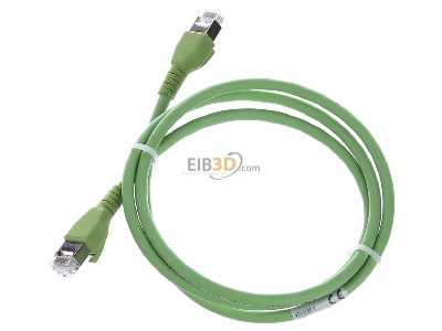 View top right CommScope/AMP Netconn TN-6000A gn 1,0m RJ45 8(8) Patch cord 6A (IEC) 1m 
