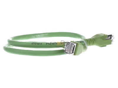 View on the left CommScope/AMP Netconn TN-6000A gn 0,5m RJ45 8(8) Patch cord 6A (IEC) 0,5m 
