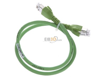 Ansicht oben hinten CommScope/AMP Netconn TN-6000A gn 0,5m Patchkabel Kat.6A S/FTP RJ45/RJ45, grn 