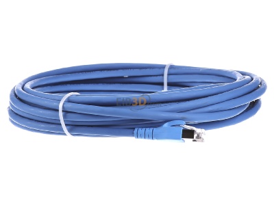 View on the left CommScope/AMP Netconn TN-6000A bl 10,0m RJ45 8(8) Patch cord 6A (IEC) 10m 
