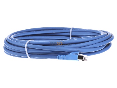 Ansicht links CommScope/AMP Netconn TN-6000A bl 10,0m Patchkabel Kat.6A S/FTP RJ45/RJ45, blau 