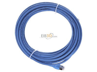 Ansicht oben links CommScope/AMP Netconn TN-6000A bl 10,0m Patchkabel Kat.6A S/FTP RJ45/RJ45, blau 