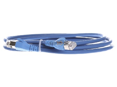 Frontansicht CommScope/AMP Netconn TN-6000A bl 2,0m Patchkabel Kat.6A S/FTP RJ45/RJ45, blau 