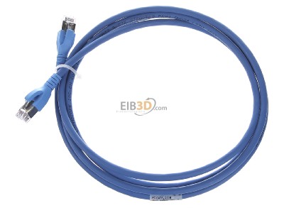 Ansicht oben rechts CommScope/AMP Netconn TN-6000A bl 2,0m Patchkabel Kat.6A S/FTP RJ45/RJ45, blau 