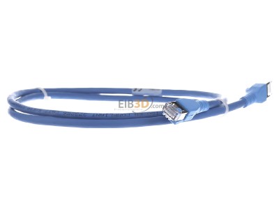 Ansicht links CommScope/AMP Netconn TN-6000A bl 1,0m Patchkabel Kat.6A S/FTP RJ45/RJ45, blau 