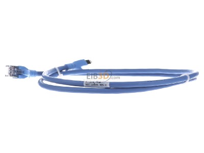 Ansicht rechts CommScope/AMP Netconn TN-6000A bl 1,0m Patchkabel Kat.6A S/FTP RJ45/RJ45, blau 