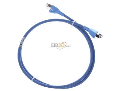 Ansicht oben hinten CommScope/AMP Netconn TN-6000A bl 1,0m Patchkabel Kat.6A S/FTP RJ45/RJ45, blau 