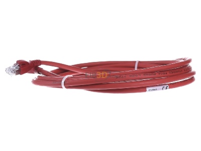 Ansicht rechts CommScope/AMP Netconn TN-6000A rt 3,0m Patchkabel Kat.6A S/FTP RJ45/RJ45, rot 