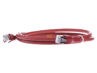 Frontansicht CommScope/AMP Netconn TN-6000A rt 1,0m Patchkabel Kat.6A S/FTP RJ45/RJ45, rot 