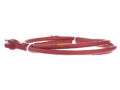 Ansicht rechts CommScope/AMP Netconn TN-6000A rt 1,0m Patchkabel Kat.6A S/FTP RJ45/RJ45, rot 