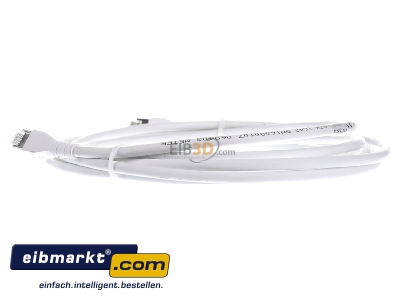 Ansicht rechts CommScope/AMP Netconn 0-1711731-3 Patchkabel Kat.6A S/FTP RJ45/RJ45, weiss TN-6000A ws 3,0m