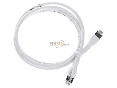 View top left CommScope/AMP Netconn TN-6000A ws 1,0m RJ45 8(8) Patch cord 6A (IEC) 1m 
