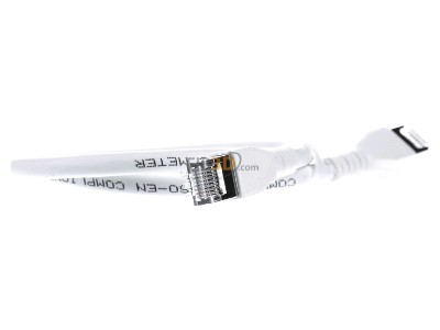 View on the left CommScope/AMP Netconn TN-6000A ws 0,5m RJ45 8(8) Patch cord 6A (IEC) 0,5m 
