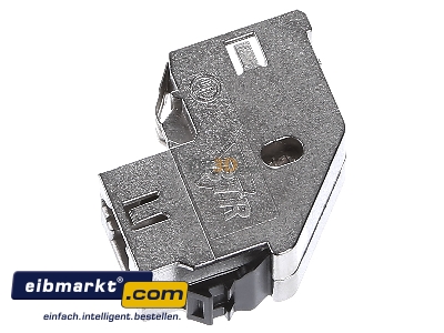 Ansicht oben rechts Metz Connect 1309A1-I RJ45-Kupplung Cat.6 snap-in, 90Gr 