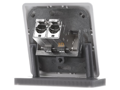 Ansicht hinten Metz TN E-DATmod-2UP-rws Anschlussdose, Cat.6A 2xRJ45,UP,rws 