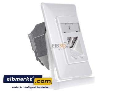 Ansicht links Metz Connect TN E-DATC6-2UP-rws Anschlussdose,Kat.6 2xRJ45,UP,rws 