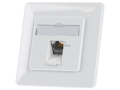 Frontansicht Metz TN E-DATC6-1UP-rws Anschlussdose,Kat.6 1xRJ45,UP,rws 
