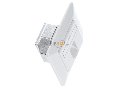 Ansicht oben links Metz TN E-DATC6-1UP-rws Anschlussdose,Kat.6 1xRJ45,UP,rws 