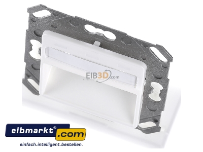 View up front CommScope/AMP Netconn 0-1711485-2 Data outlet white 
