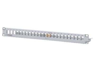 Front view Rutenbeck PP-UM A-24/1 Patch panel copper 24x RJ45 8(8) 
