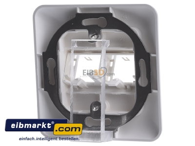 Ansicht hinten Reichle&De-Massari R306006 DIN Anschlussdose 80x80, 2Port weiss 