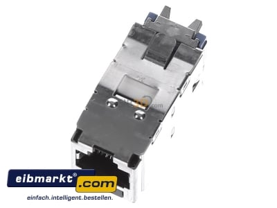 View up front Panduit CJS6X88TGY RJ45 8(8) jack
