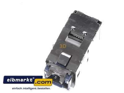 Top rear view Panduit CJS6X88TGY RJ45 8(8) jack
