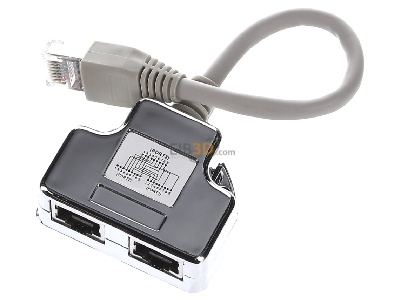 View up front Rutenbeck T-ADAP Ethernet/ISDN Cable sharing adapter RJ45 8(8) 
