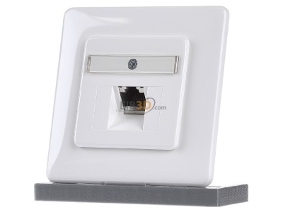 Front view Rutenbeck UAE-Cat6Aiso8UUpmKrw RJ45 8(8) Data outlet 6A (IEC) white 
