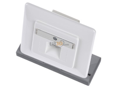 View up front Rutenbeck UAE-Cat6Aiso8UUpmKrw RJ45 8(8) Data outlet 6A (IEC) white 
