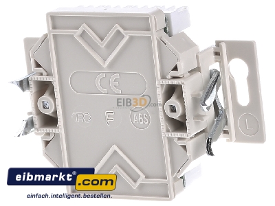 Back view Rutenbeck UAECat6Aiso8/8UUp0mK RJ45 8(8) Data outlet 6A (IEC) white
