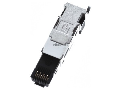 Ansicht oben vorne Teleg�rtner J80026A0003 STX RJ45 Stecker AWG22-26 Cat.6 sw 