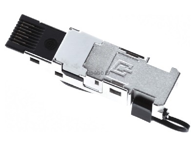 Ansicht oben rechts Teleg�rtner J80026A0003 STX RJ45 Stecker AWG22-26 Cat.6 sw 