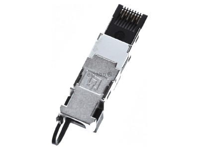Ansicht oben hinten Teleg�rtner J80026A0003 STX RJ45 Stecker AWG22-26 Cat.6 sw 