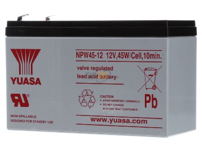 Frontansicht Eaton USV 7590116 Batterie 12V/9AH (300W) 151x65x94mm 