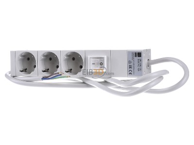 Front view Rittal DK 7240.120 Socket outlet strip grey 
