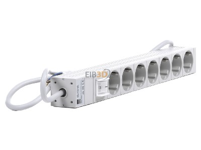 View on the left Rittal DK 7240.220 Socket outlet strip grey 
