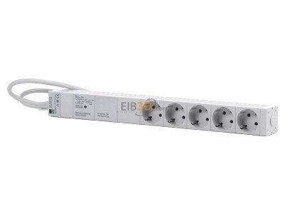 Front view Rittal DK 7240.230 Socket outlet strip grey 
