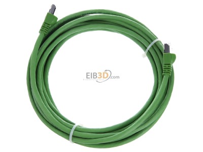 Top rear view Telegrtner L00003A0091 RJ45 8(8) Patch cord Cat.5 5m 
