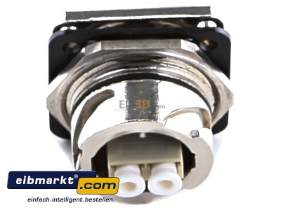 Top rear view Telegrtner J88074A0002 Fibre optic coupler LC-Duplex
