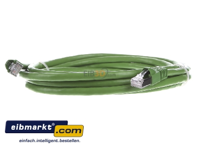 Frontansicht Telegrtner L00002A0153 Patchkabel Cat7 gn 3,0m, S/FTP, PVC 