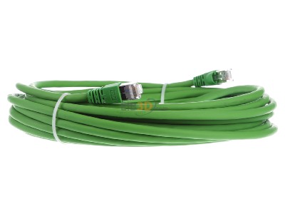 Ansicht links Telegrtner L00005A0055 Patchkabel Cat7 gn 10,0m, S/FTP, PVC 