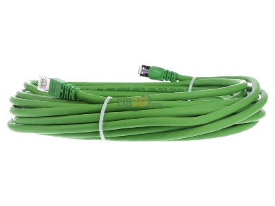 Ansicht rechts Telegrtner L00005A0055 Patchkabel Cat7 gn 10,0m, S/FTP, PVC 