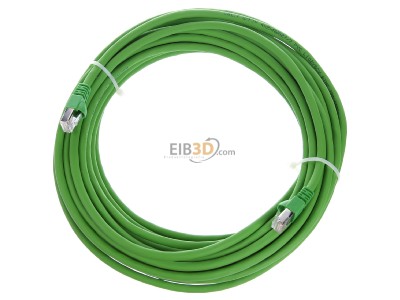 Ansicht oben vorne Telegrtner L00005A0055 Patchkabel Cat7 gn 10,0m, S/FTP, PVC 