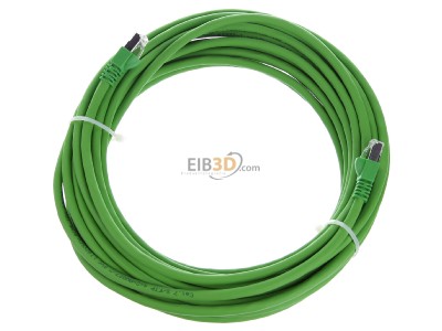 Ansicht oben hinten Telegrtner L00005A0055 Patchkabel Cat7 gn 10,0m, S/FTP, PVC 