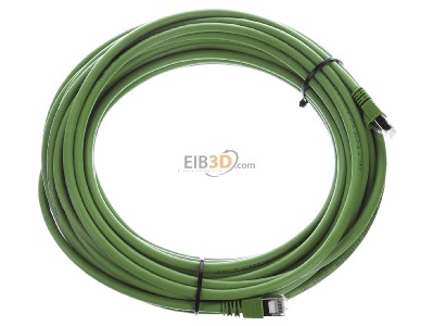 Ansicht oben links Teleg�rtner L00006A0099 Patchkabel Cat7 gn 15,0m, S/FTP, PUR 