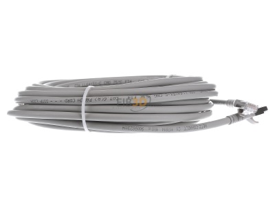 Ansicht links Metz 130845A033-E Patchkabel S/FTP gr 10,0m Cat.6A 