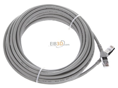 Ansicht oben links Metz 130845A033-E Patchkabel S/FTP gr 10,0m Cat.6A 