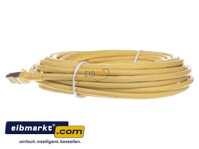 Ansicht rechts Metz Connect 130845A077-E Patchkabel AWG 26 10,0m Cat.6A gelb 2xRJ45 